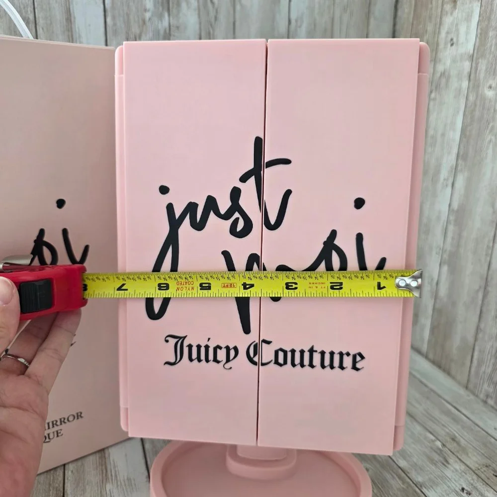 Juicy Couture Tri-Fold LED Light Up Vanity Mirror - Pink
